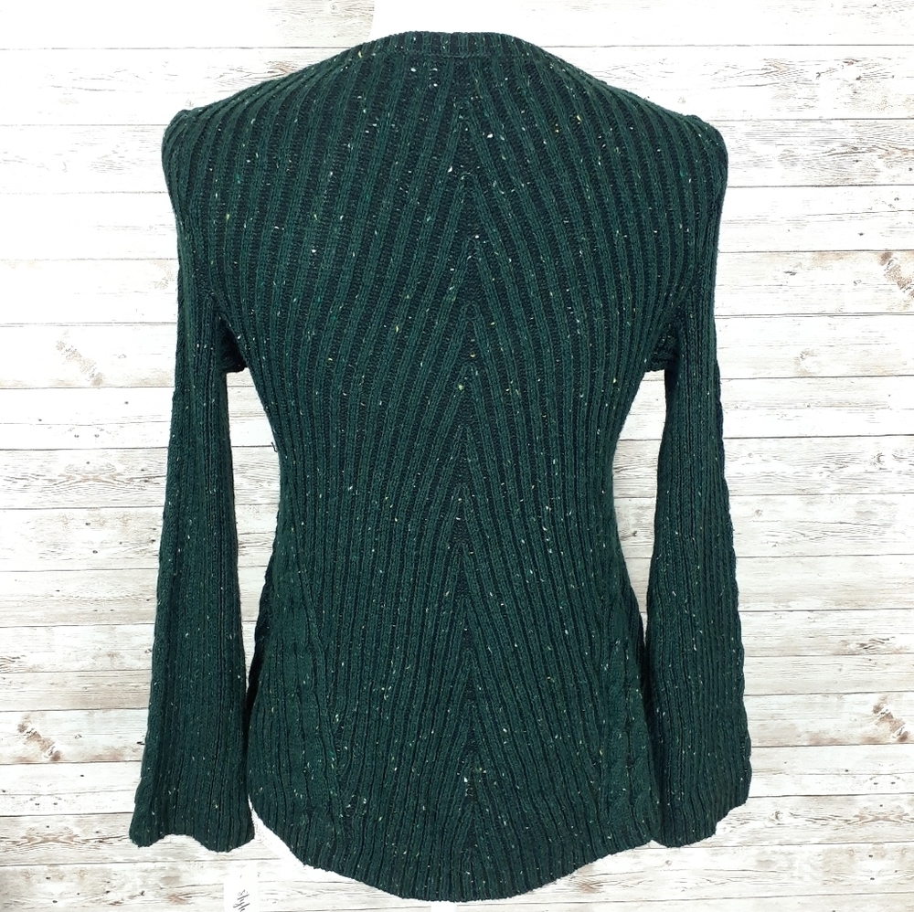 Style & Co Ribbed Sweater PP Green - Picture 3 of 5